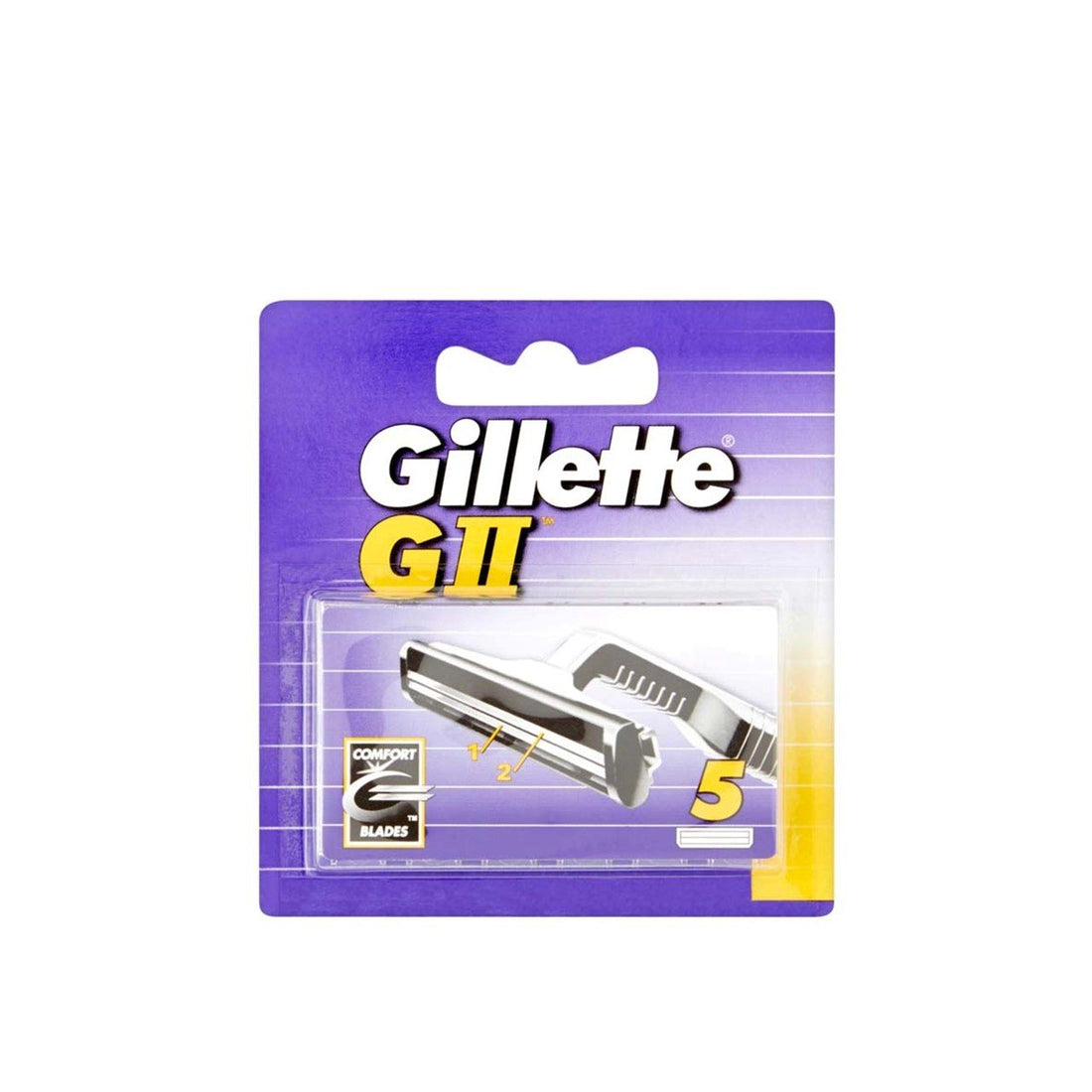 Lâminas de barbear de substituição Gillette GII x5