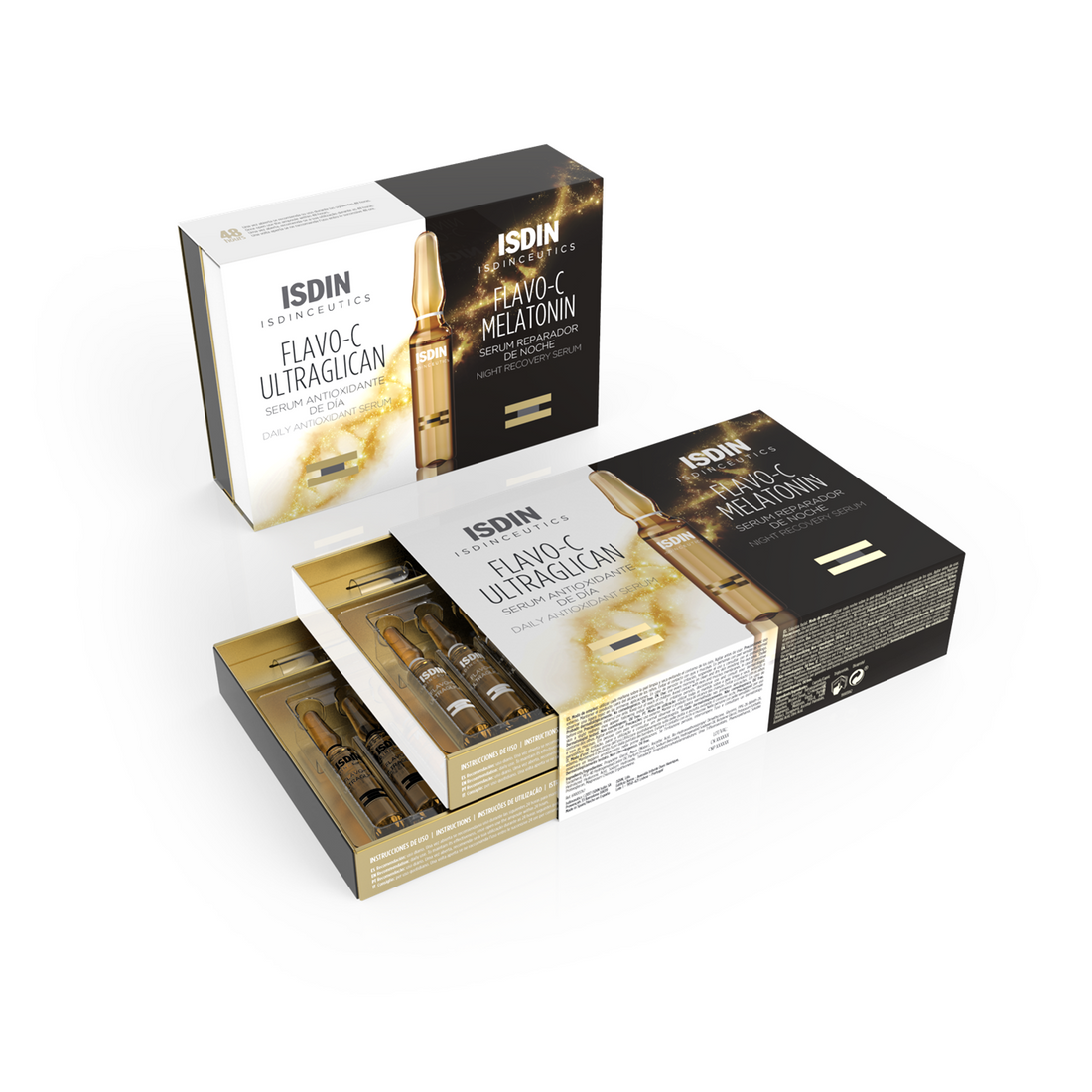 ISDINceutics Flavo-C Ultraglican + Flavo-C Night 10+10 x2ml (10+10x0,07fl oz)