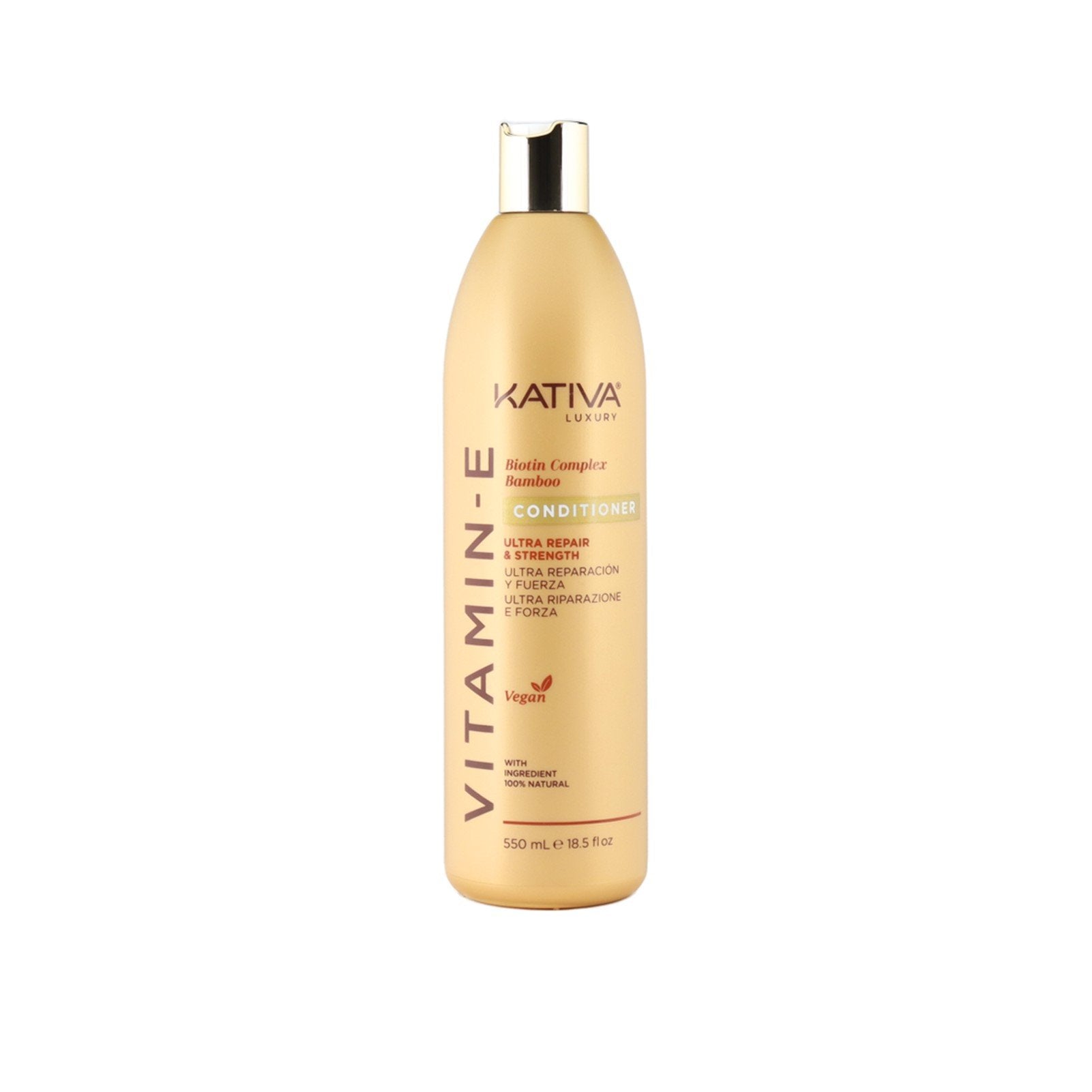 Kativa Luxury Vitamin-E Ultra Repair &amp; Strength Conditioner 550ml