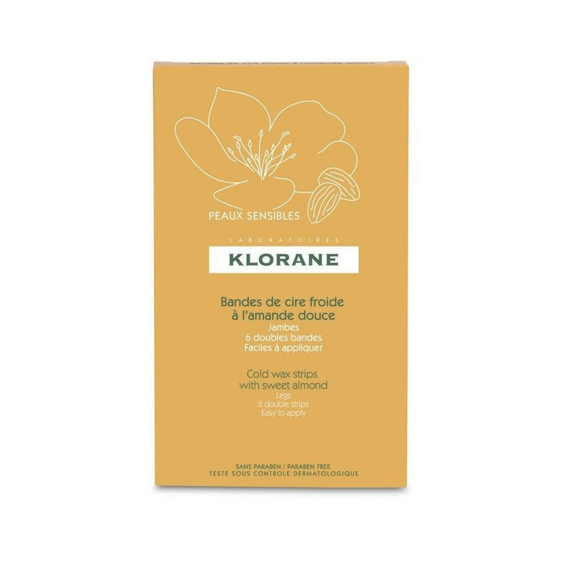 Klorane Cold Wax Bands Legs w/ Almond