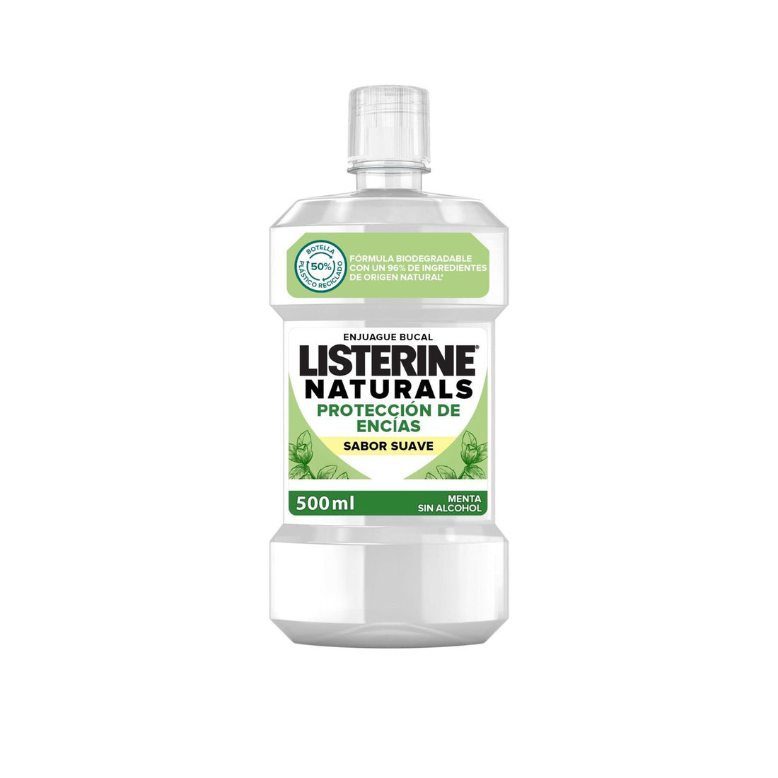 Listerine Naturals Gum Protect Sabor Suave Colutório 500ml