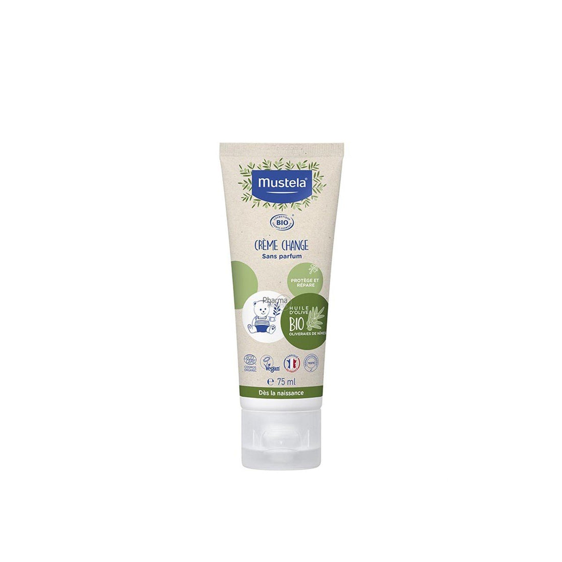 Mustela BIO Organic Nappy Change Cream Fragrance-Free 75ml