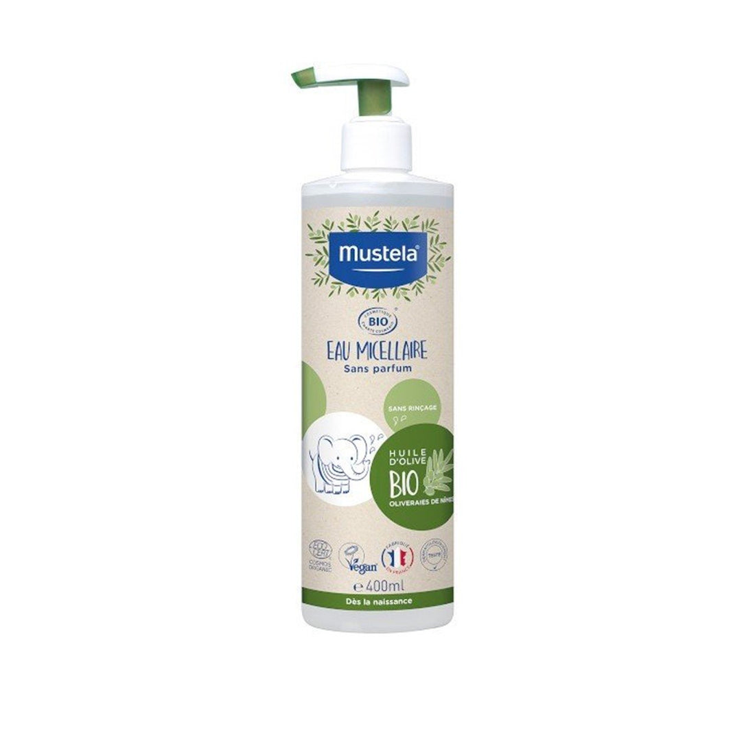 Mustela BIO Organic Micellar Water Fragrance-Free 400ml