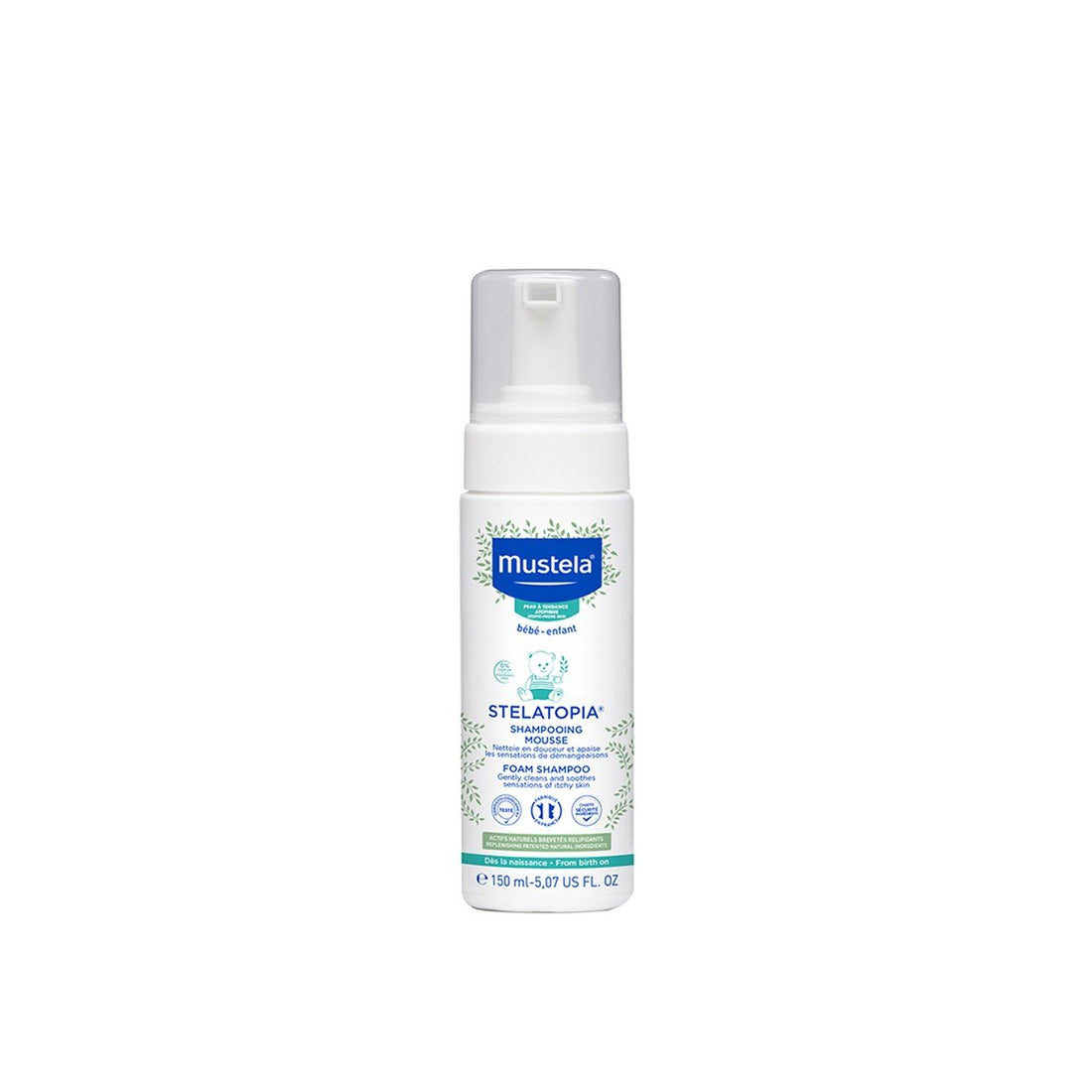 Mustela Stelatopia Espuma Shampoo Desconforto e Coceira 150ml
