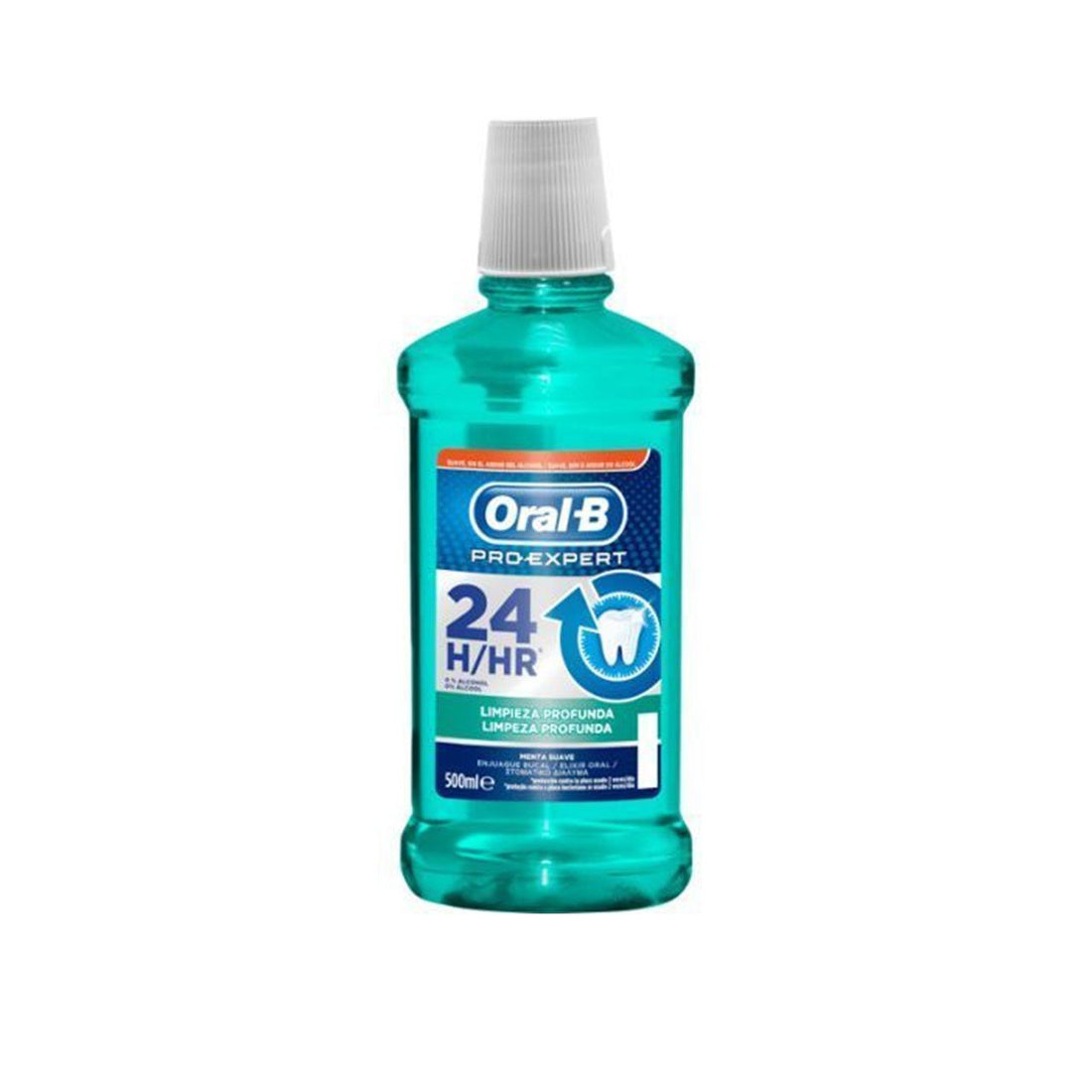 Oral-B Pro Expert 24h Limpeza Profunda Suave Menta Colutório 500ml
