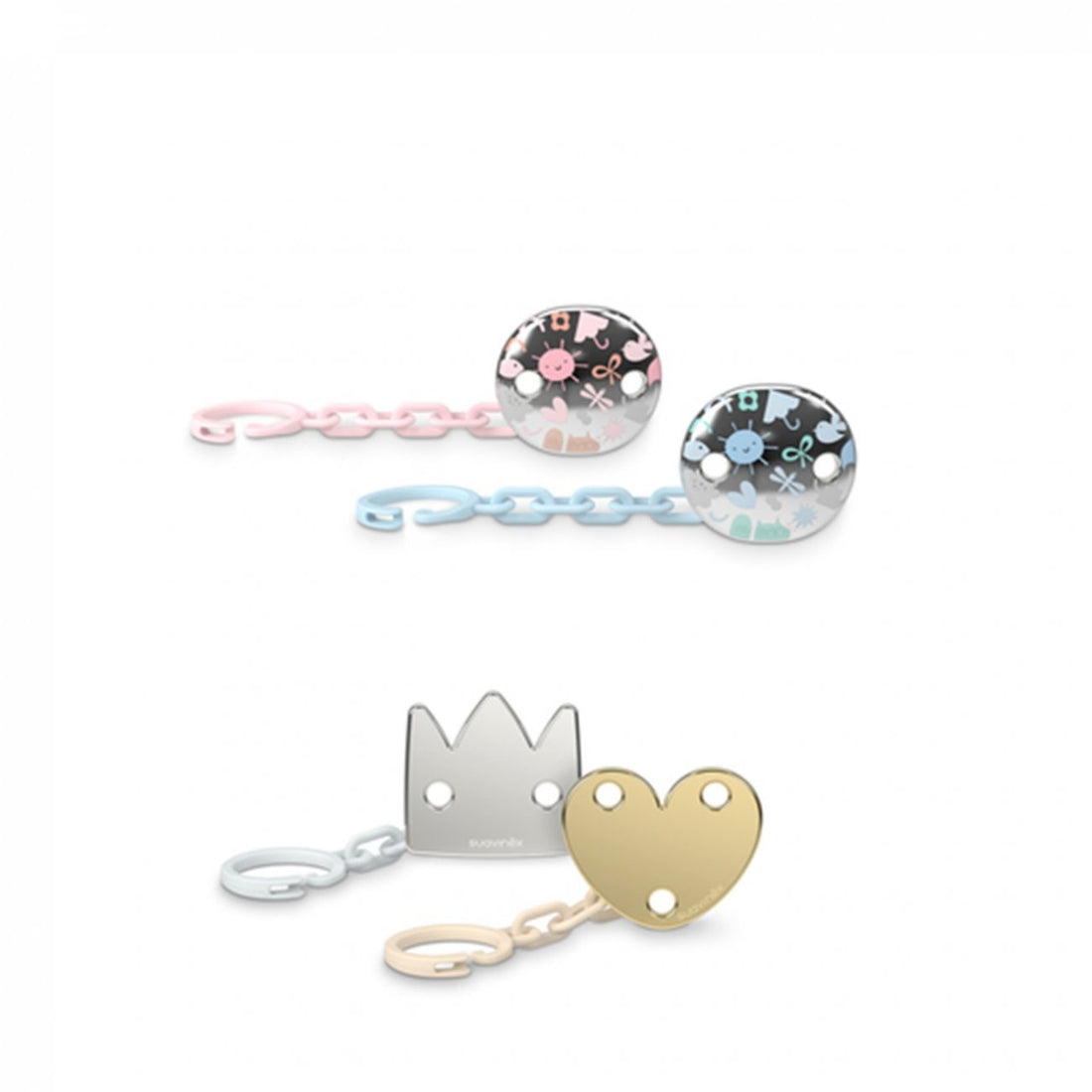 Clipe de chupeta Suavinex Jewel +0m x1