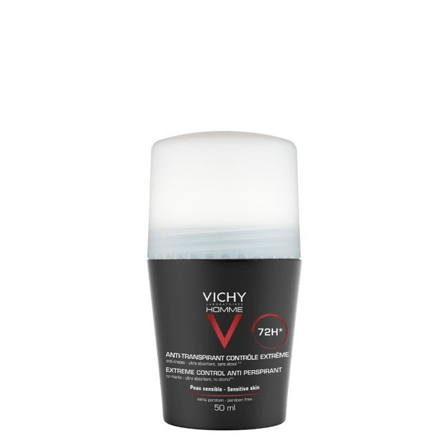 Vichy Homme Extreme Control Déodorant Anti-Transpirant 72h Roll-On 50 ml