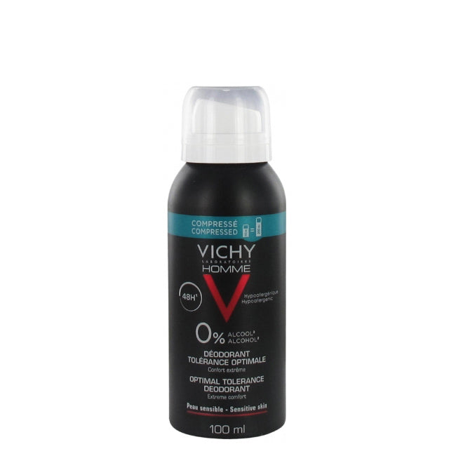 Vichy Homme Desodorante Spray Tolerância Ótima 100Ml